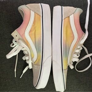 Pastel Rainbow Low-Top vans - Women